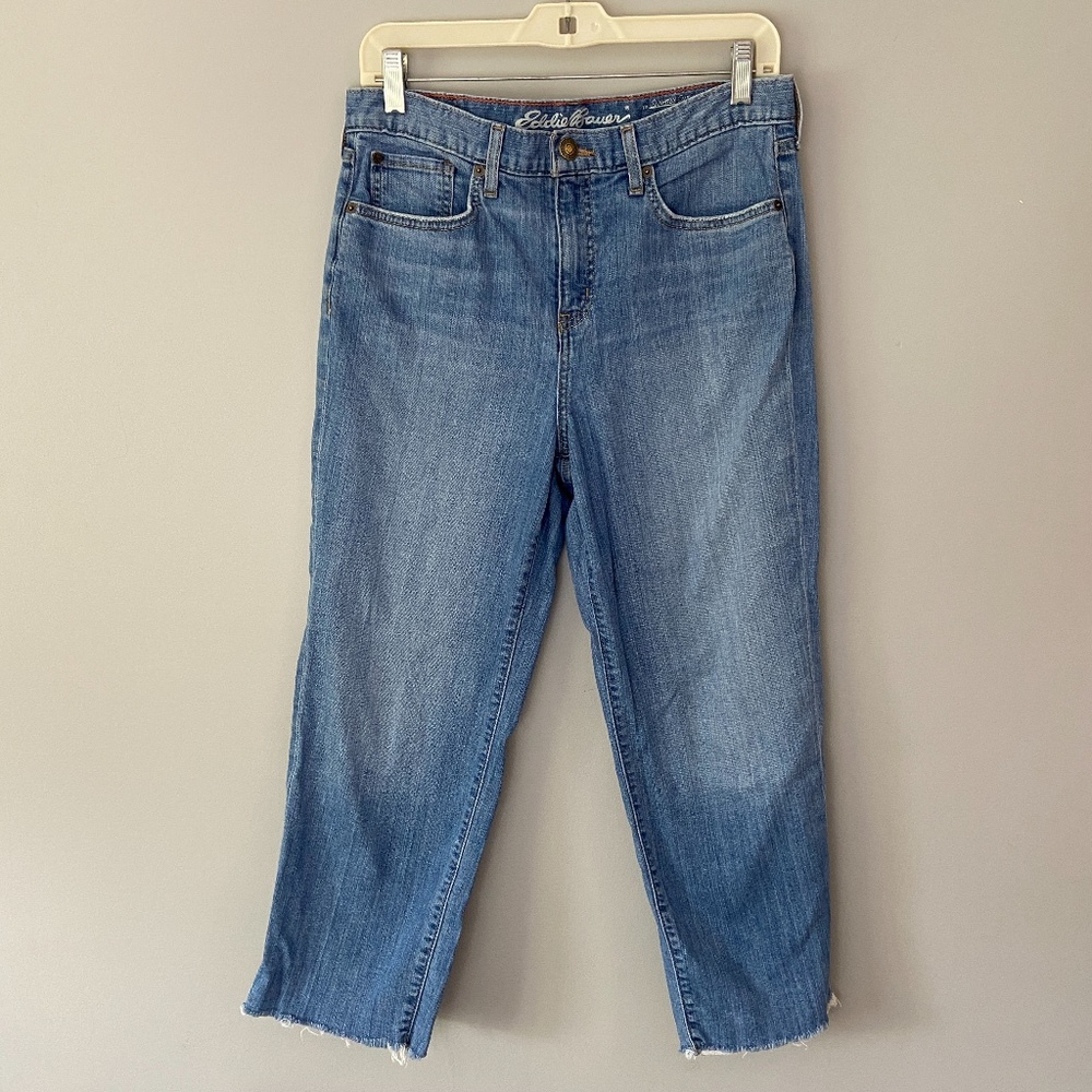 Eddie Bauer Jeans Size 8 Crop High Rise Women's 5 Pocket